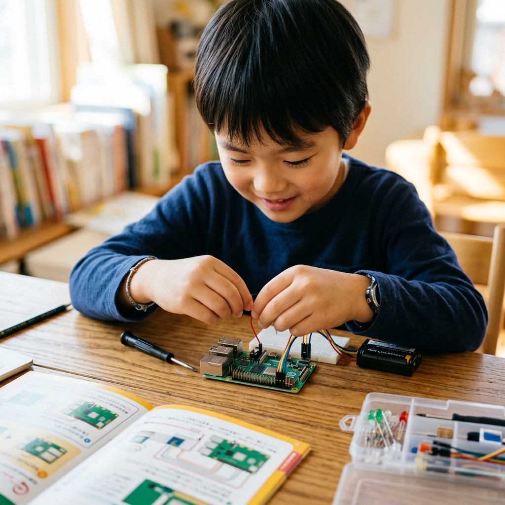 自作パソコンを組み立てる様子